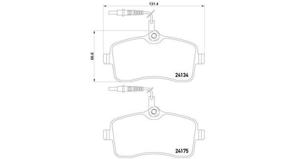 MAGNETI MARELLI stabdžių trinkelių rinkinys, diskinis stabdys 363700461109